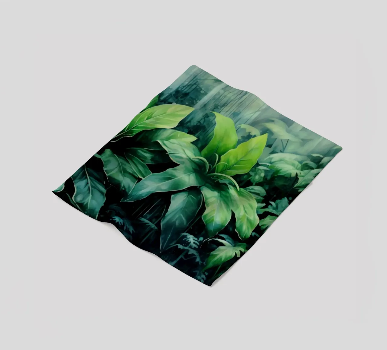 Tropischer Landschaftsgarten Fleecedecke von Modern Muse