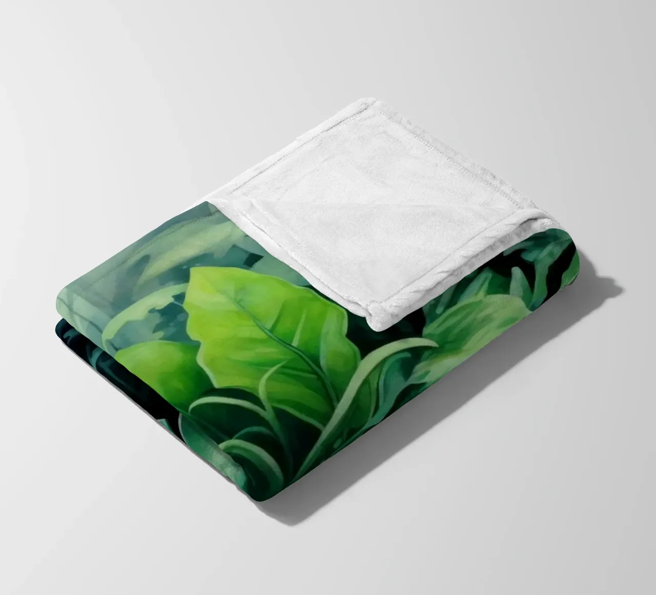 Tropischer Landschaftsgarten Fleecedecke von Modern Muse