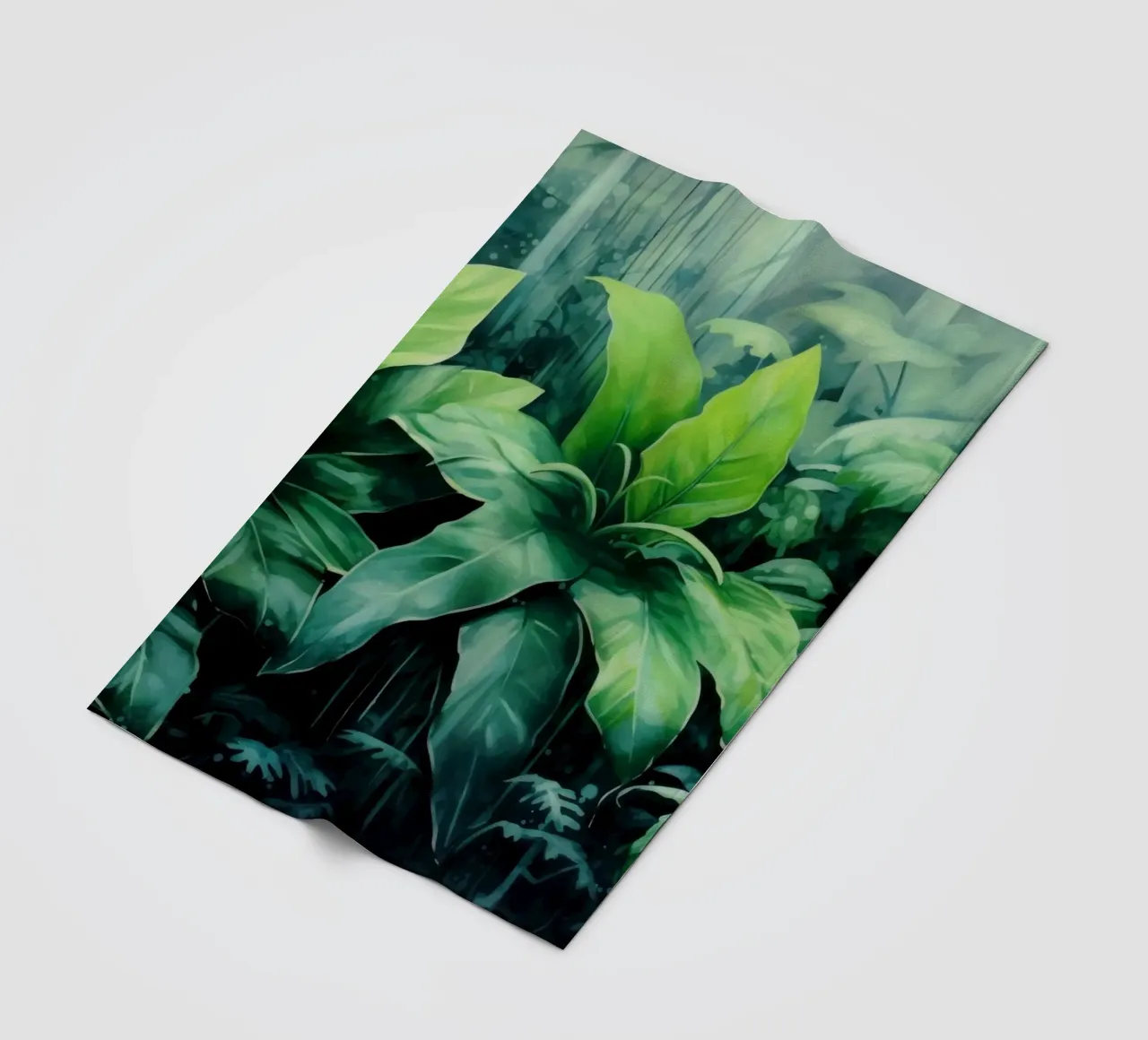 Tropischer Landschaftsgarten Fleecedecke von Modern Muse