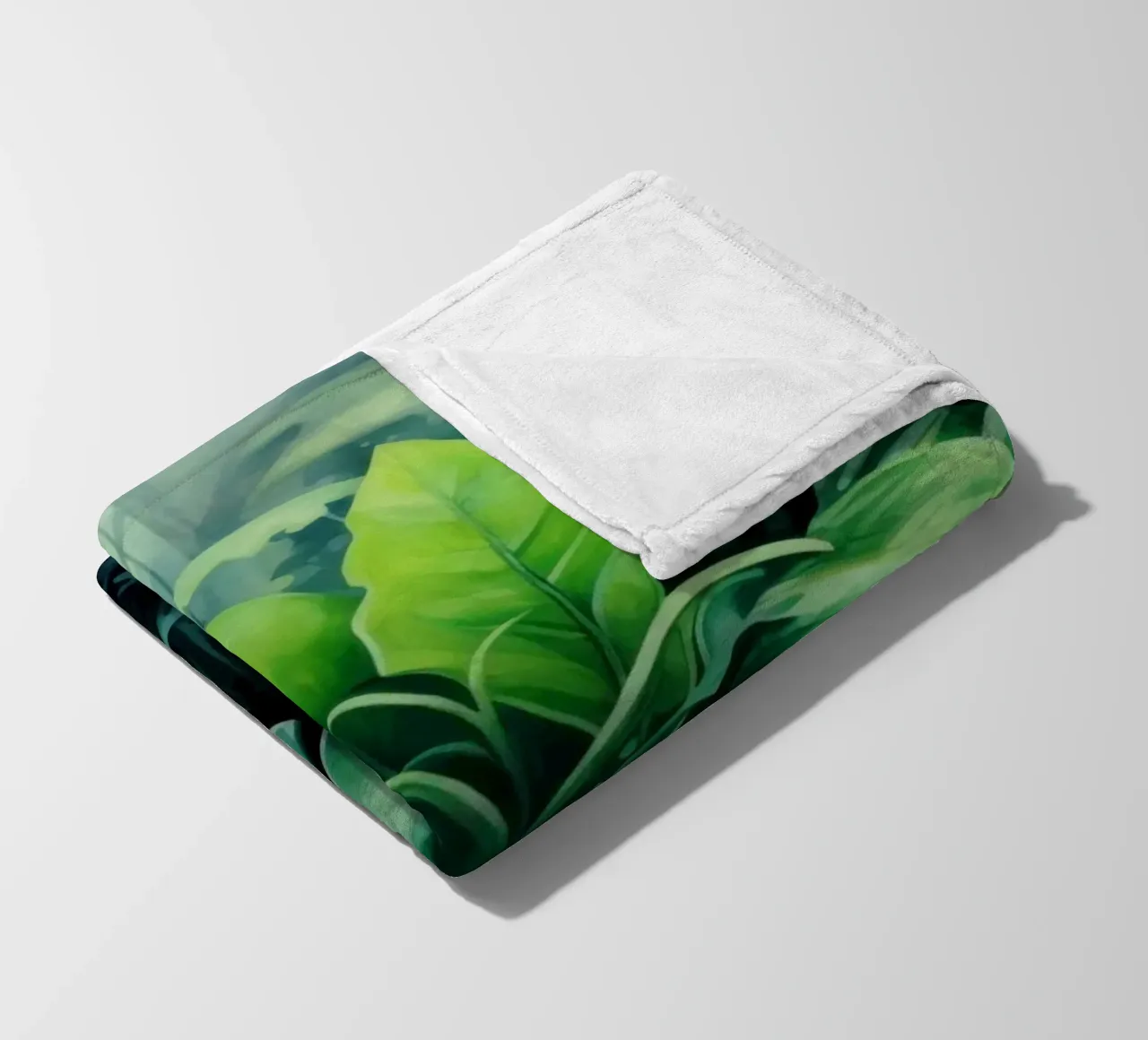 Tropischer Landschaftsgarten Fleecedecke von Modern Muse