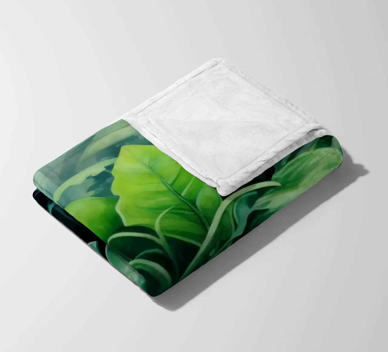 Tropischer Landschaftsgarten Fleecedecke von Modern Muse