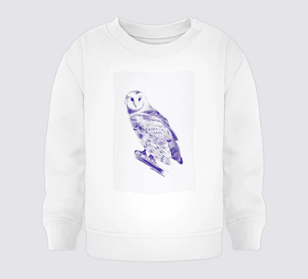 Curious Owl felpa neonato da La Scarlatte