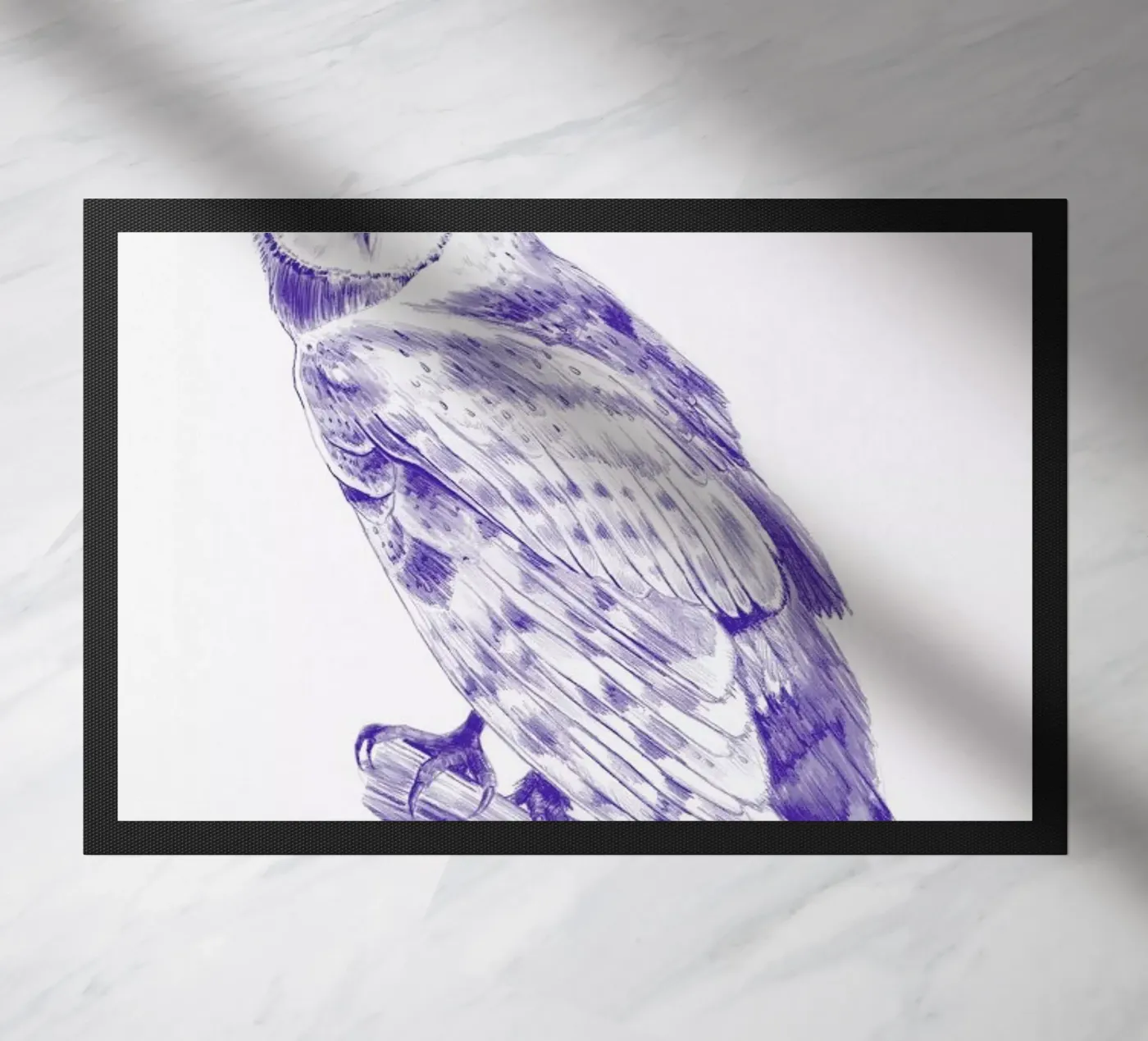 Curious Owl deurmat van La Scarlatte