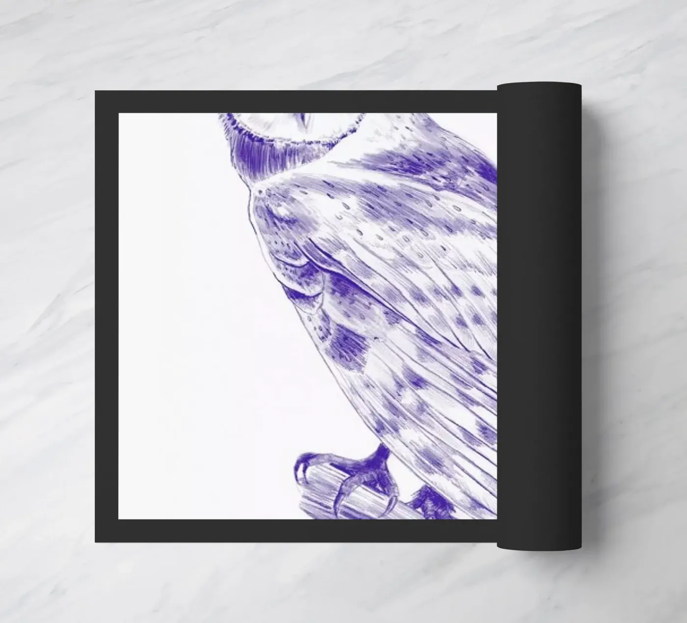 Curious Owl deurmat van La Scarlatte