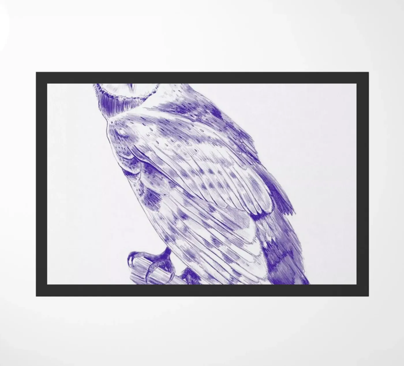 Curious Owl deurmat van La Scarlatte