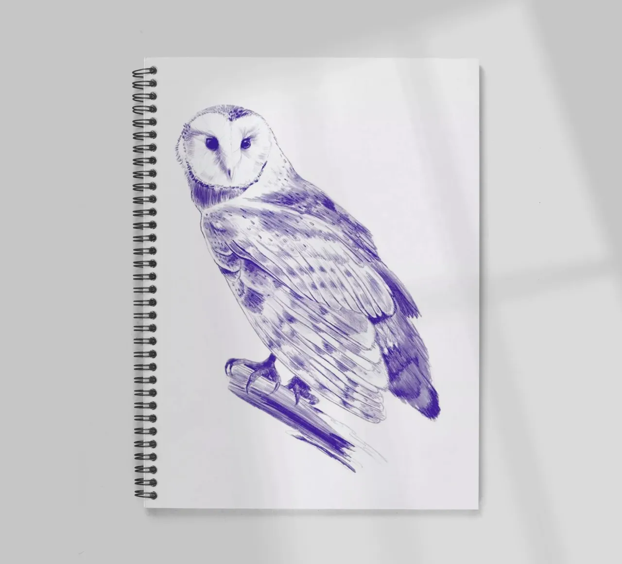 Curious Owl spiral notebook by La Scarlatte
