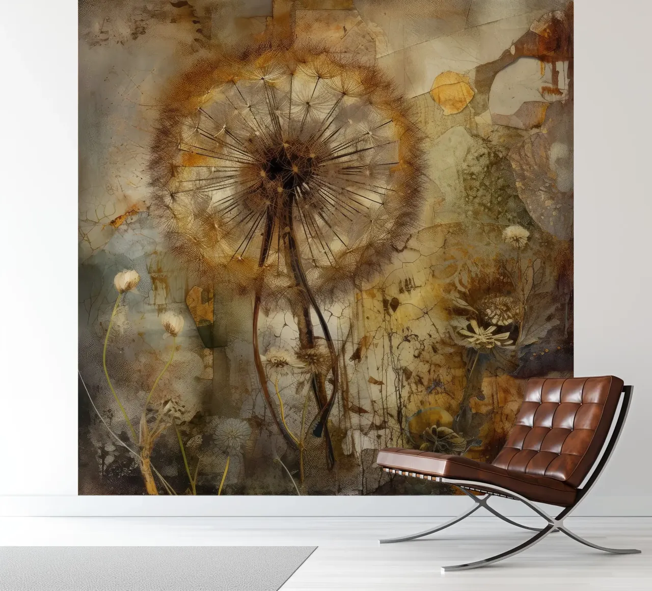 Dandelion Glow photo wallpaper by Modern Muse