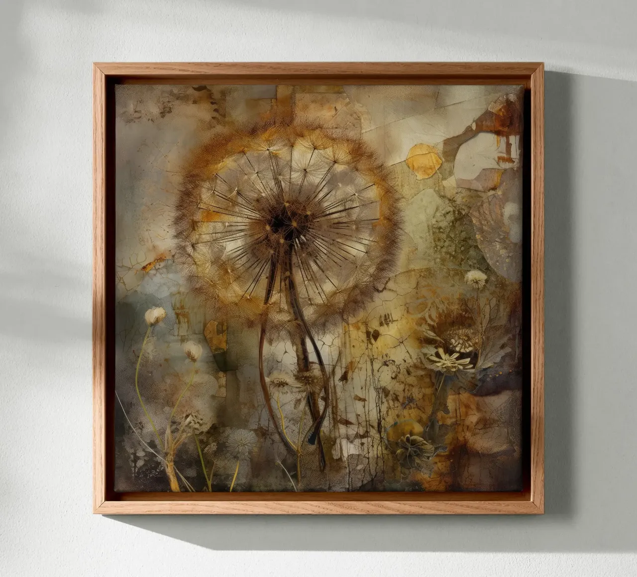 Löwenzahn-Glühen Leinwand von Modern Muse