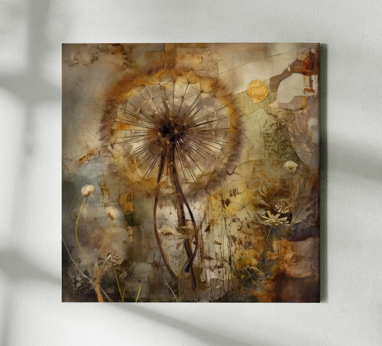 Löwenzahn-Glühen Leinwand von Modern Muse