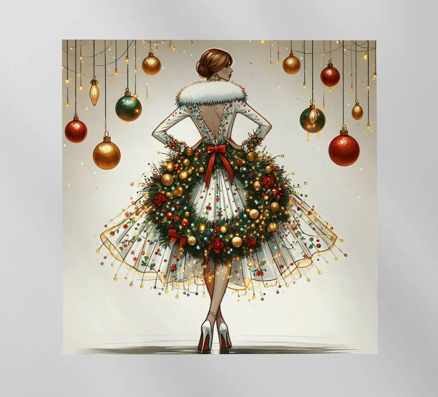 Weihnachtskranz Backlit Folie von ARTOMATIC