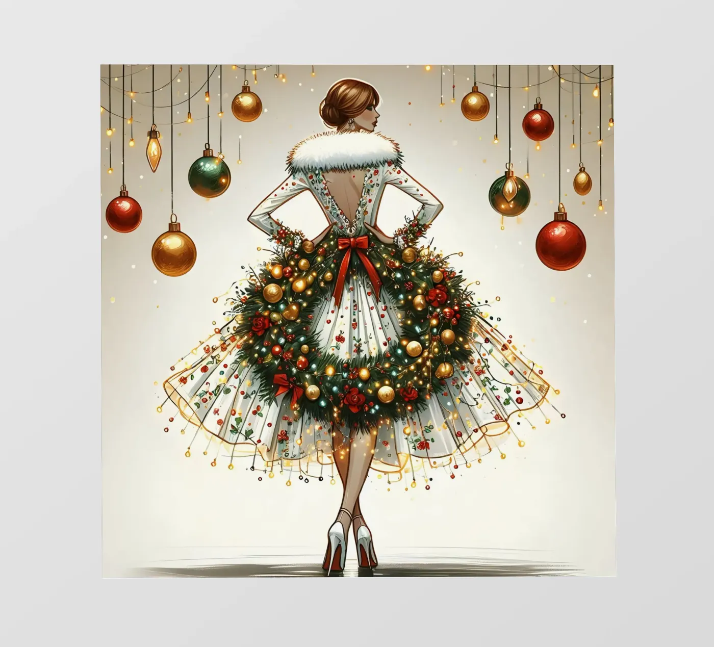 Weihnachtskranz Backlit Folie von ARTOMATIC