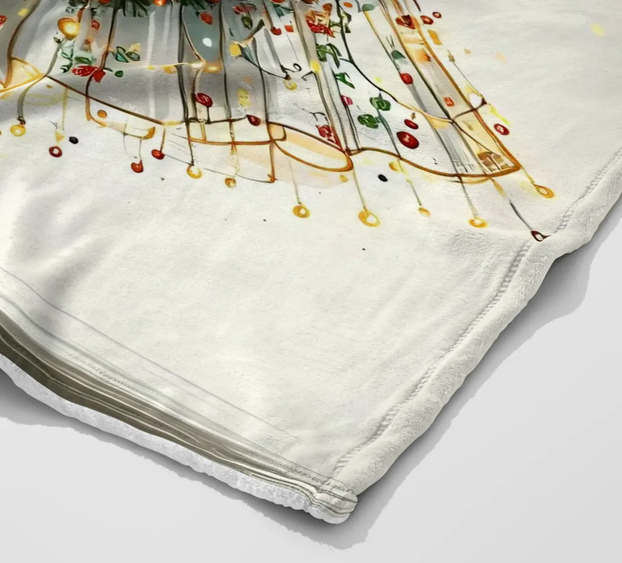 Christmas Wreath Fleecedecke von ARTOMATIC