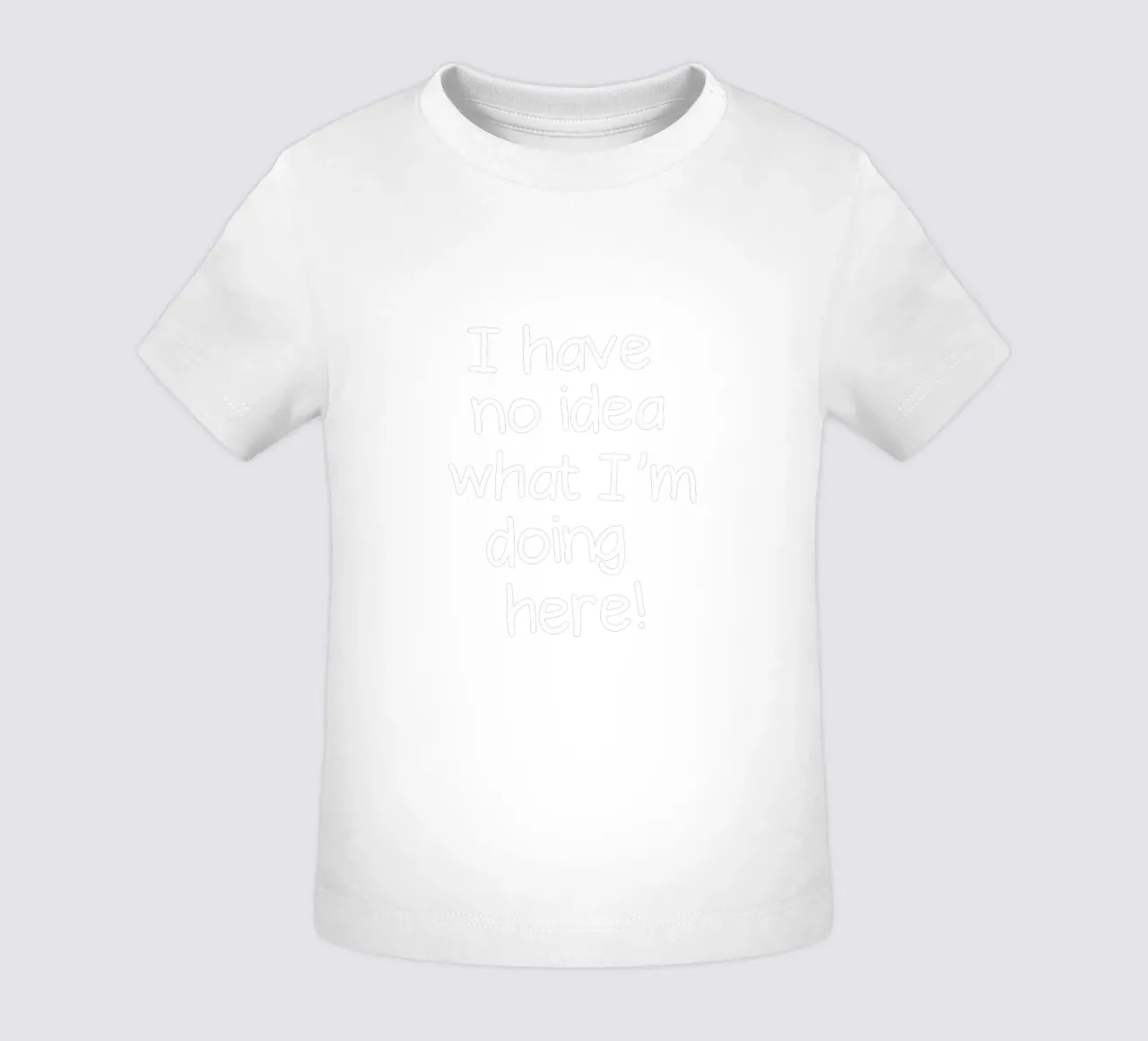 I have no idea what I'm doing here camiseta de bebé de happieeagle