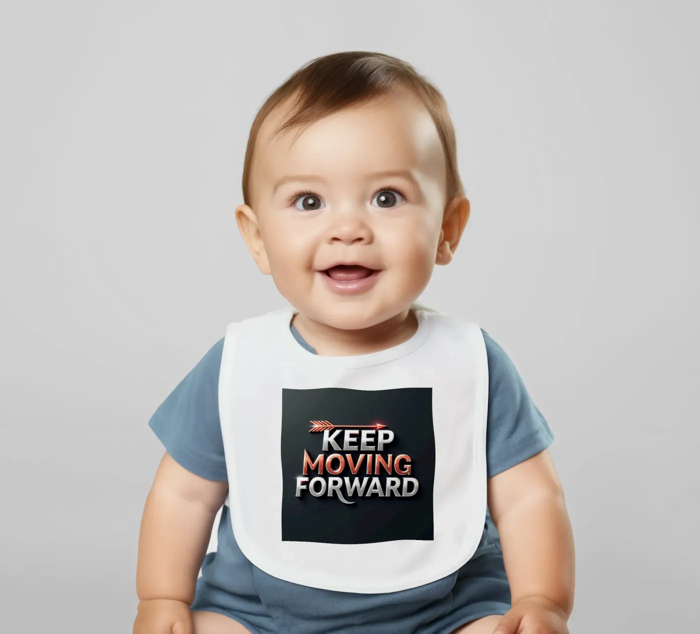 Continuare ad andare avanti bavaglino da inspirational quote