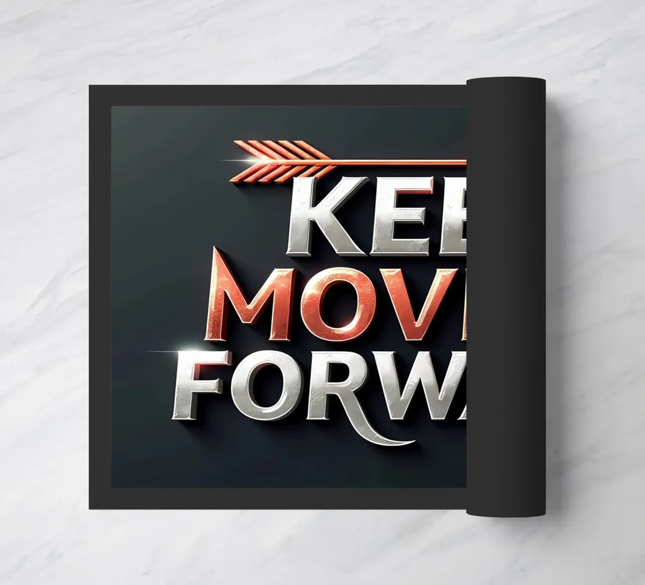 Keep Moving Forward deurmat van inspirational quote