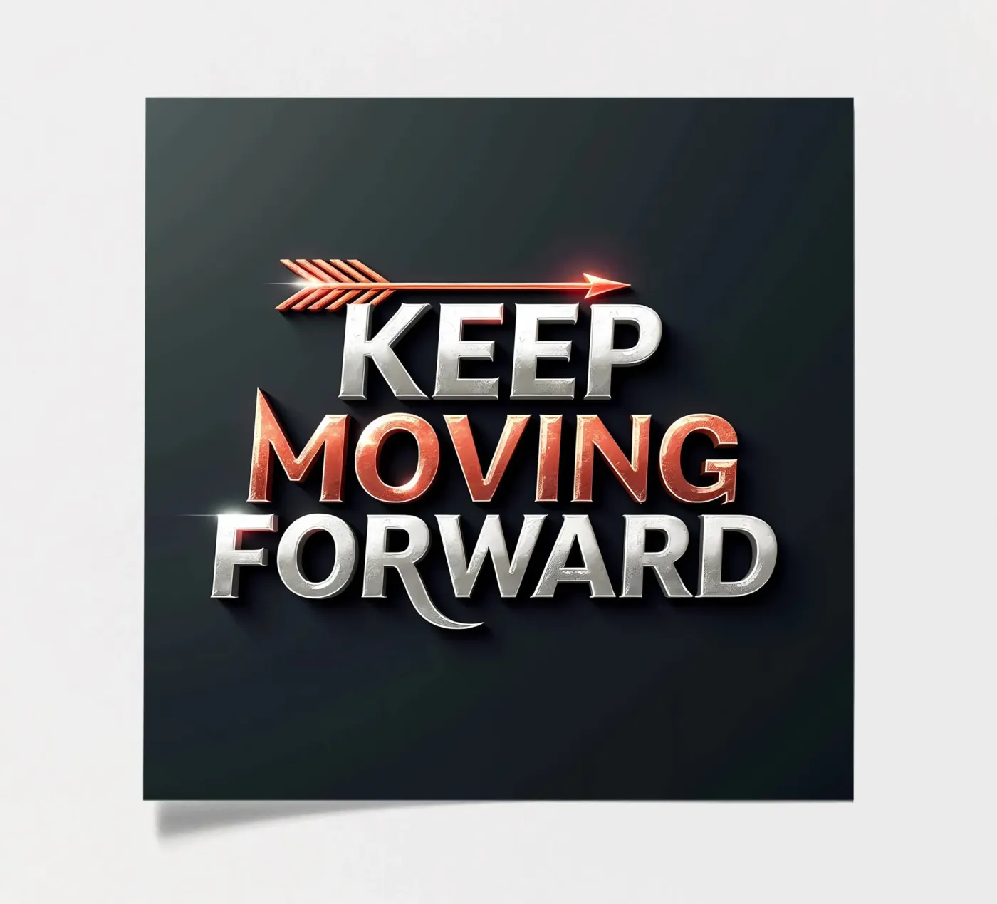 Keep Moving Forward sticker sheet by inspirational quote