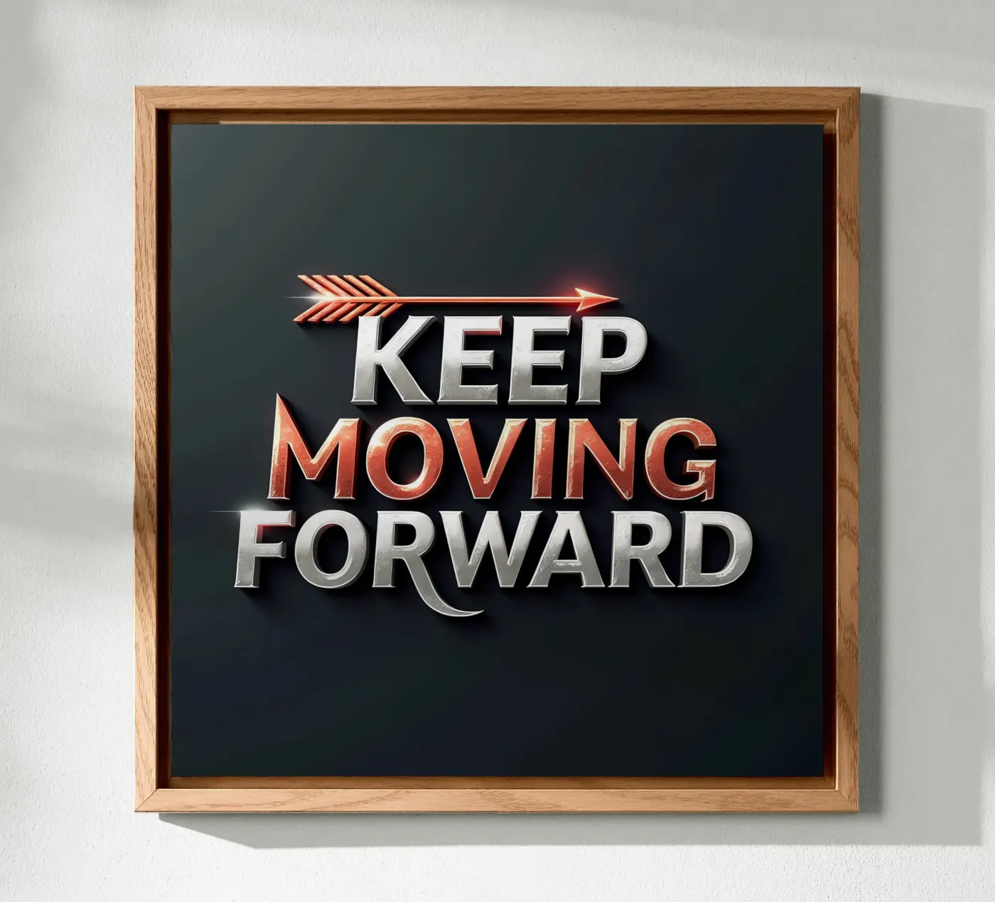 Blijf vooruitgaan forex-plaat van inspirational quote