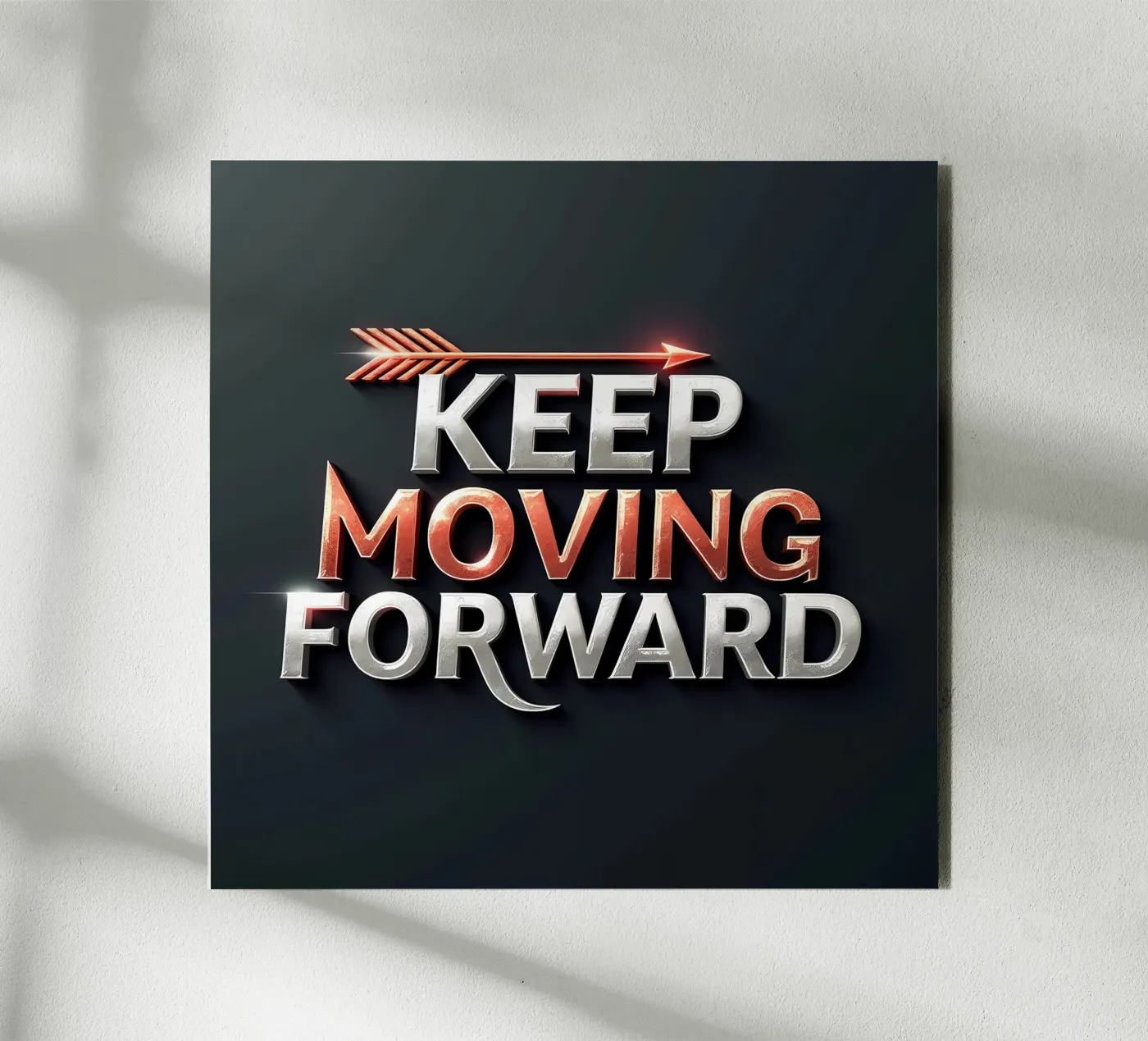 Blijf vooruitgaan forex-plaat van inspirational quote