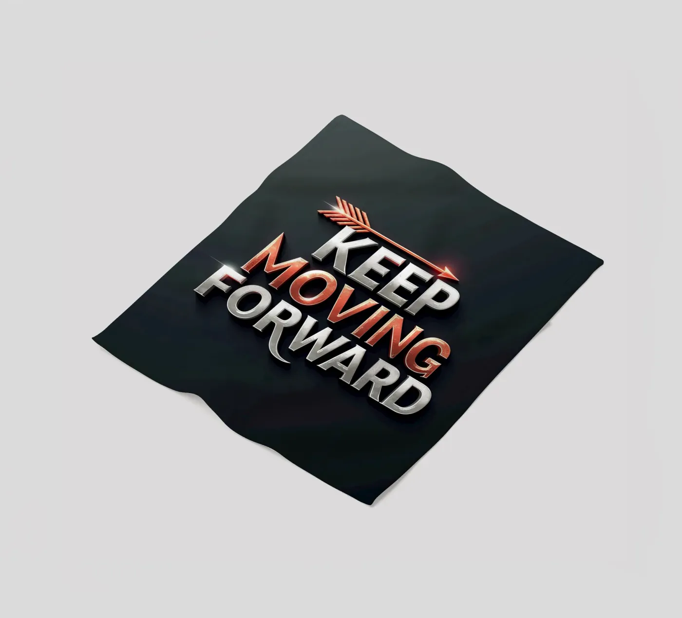 Blijf vooruitgaan fleecedeken van inspirational quote