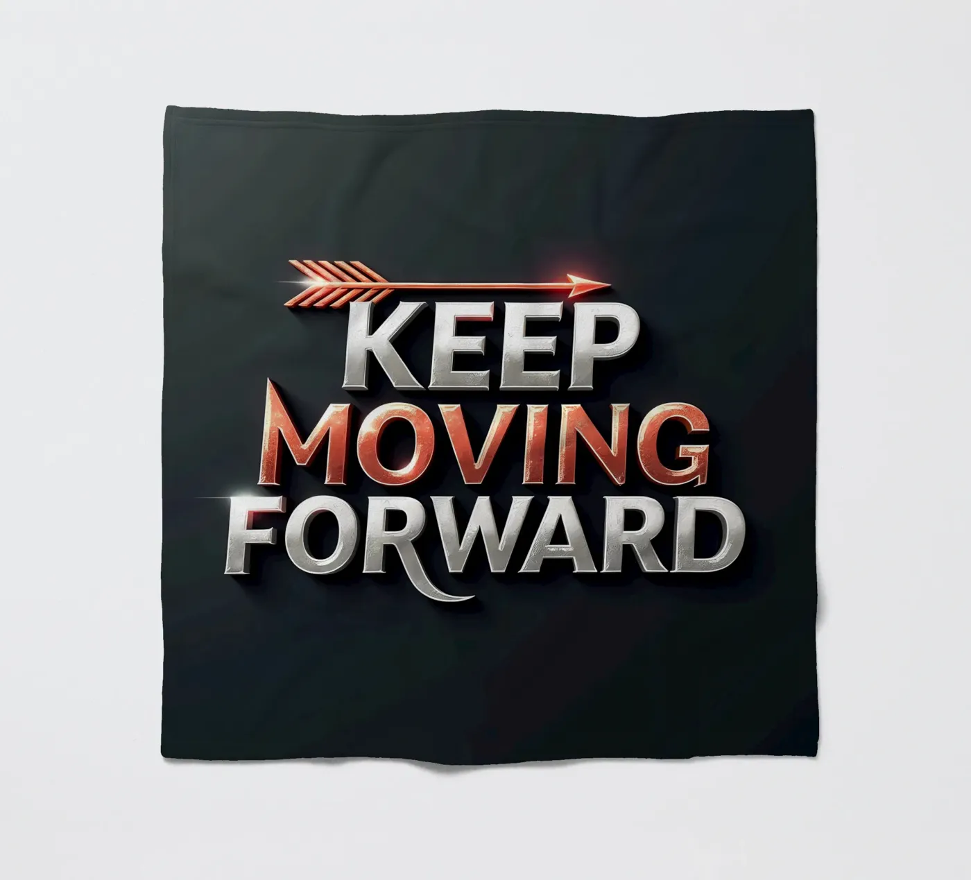 Blijf vooruitgaan fleecedeken van inspirational quote