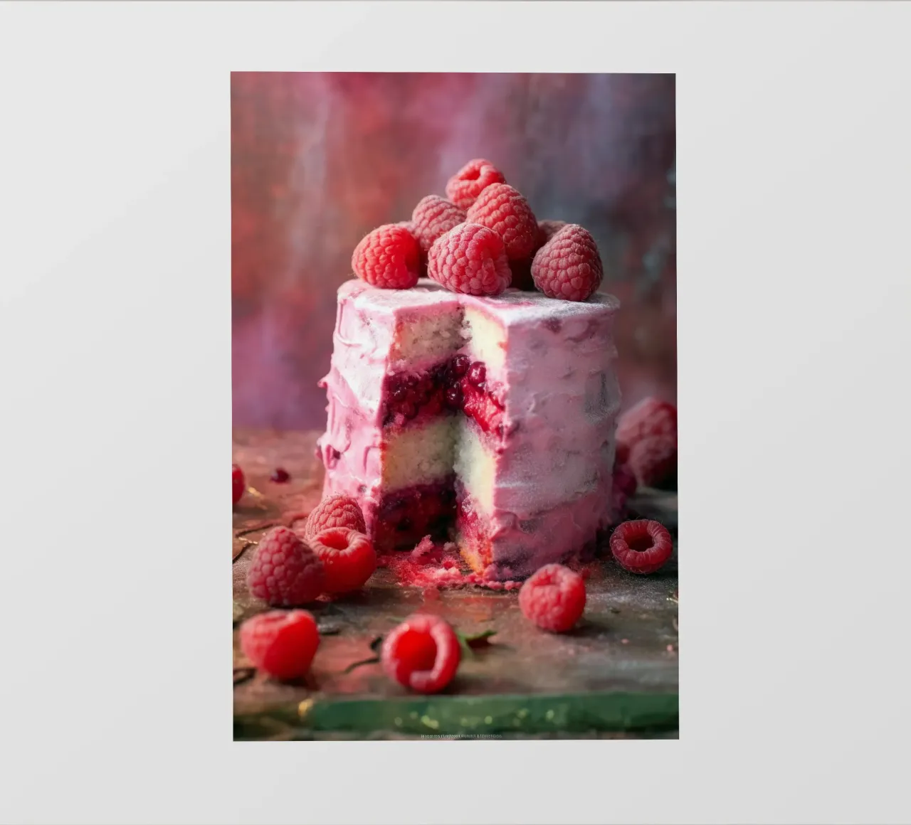 Torta dolce ai lamponi telo in pvc da Justyna Jaszke JBJart