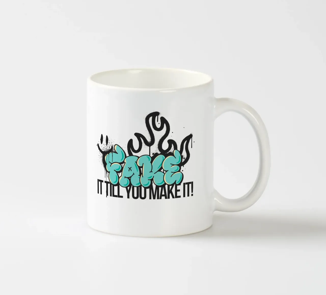 FAKE IT tazza in ceramica da Einfach Uebel