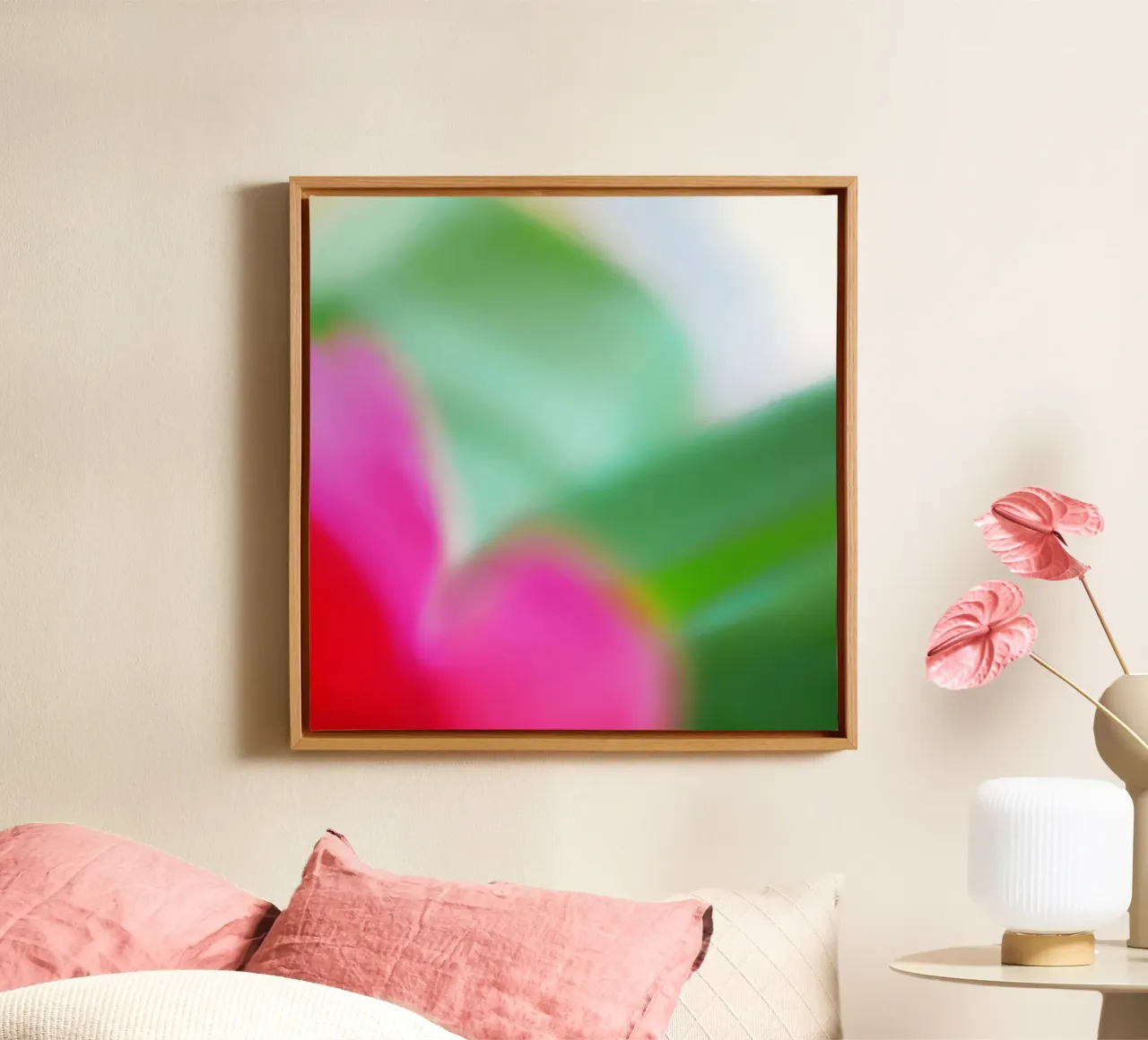 Colors of Spring 2 canvas met Baklijst van menega sabidussi | moods