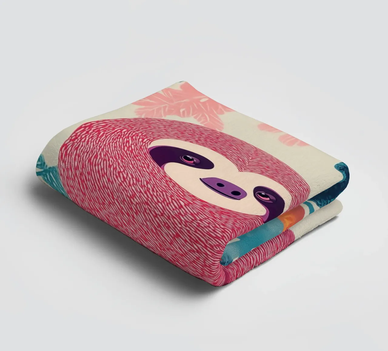 The sloth is hanging out today towel by Autofocus
