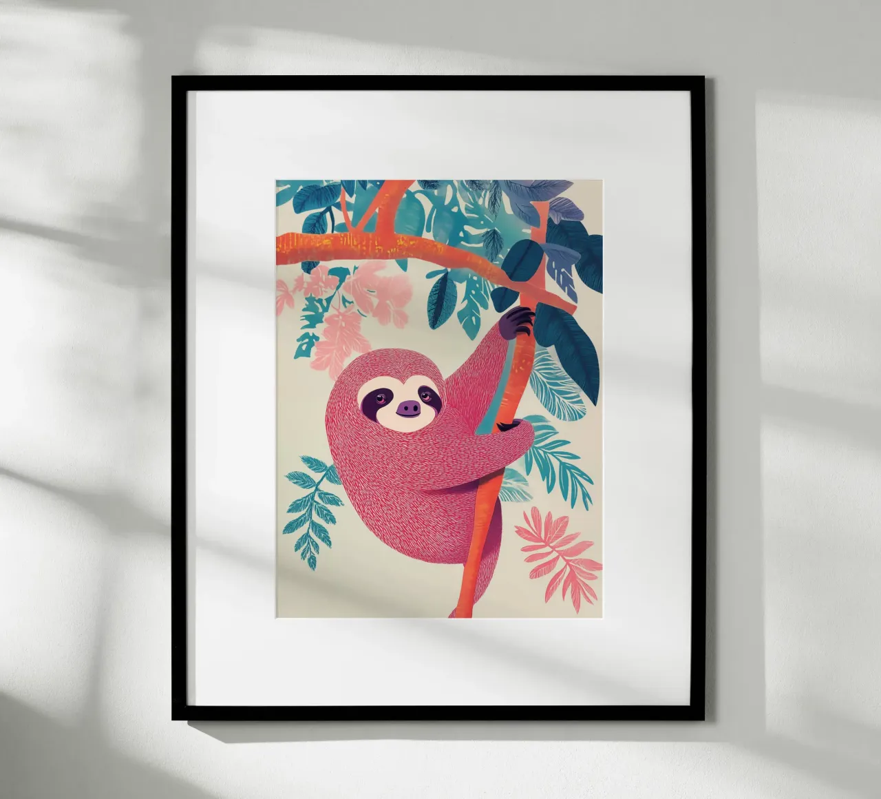 Oggi il bradipo se ne va in giro per la serenità tropicale poster da Autofocus