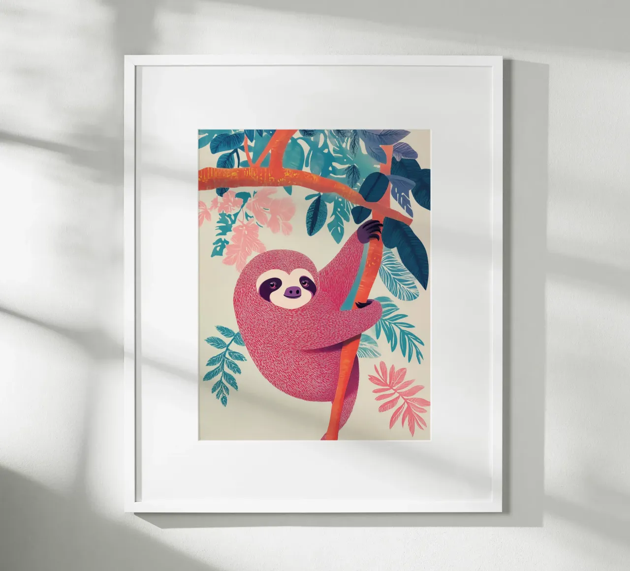 Oggi il bradipo se ne va in giro per la serenità tropicale poster da Autofocus