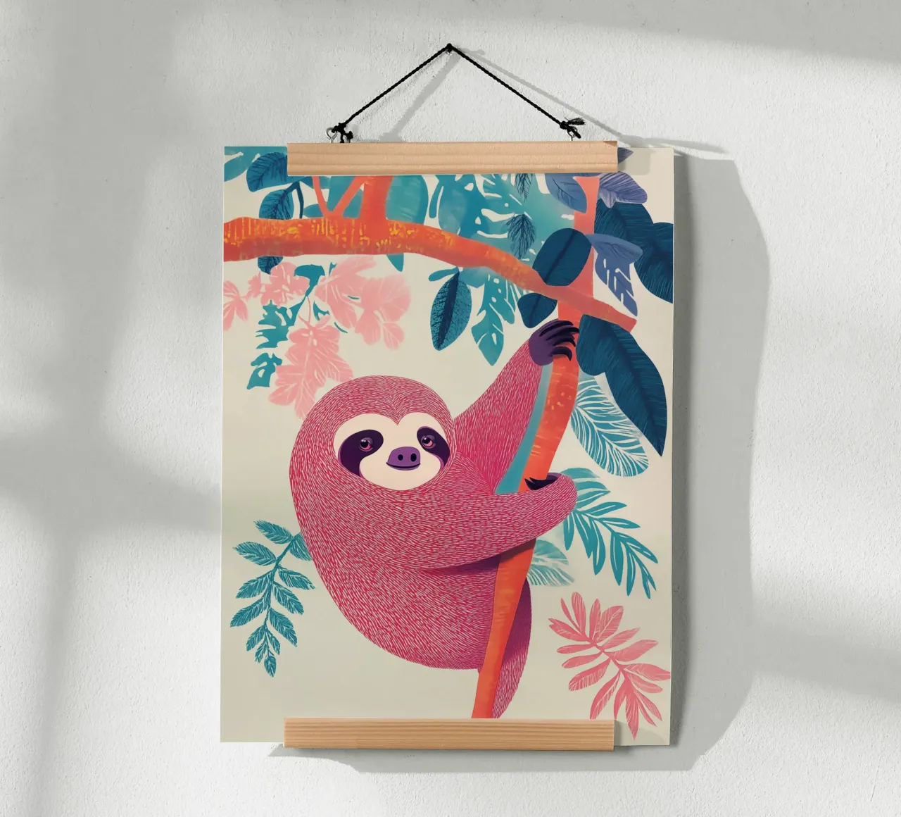 Oggi il bradipo se ne va in giro per la serenità tropicale poster da Autofocus