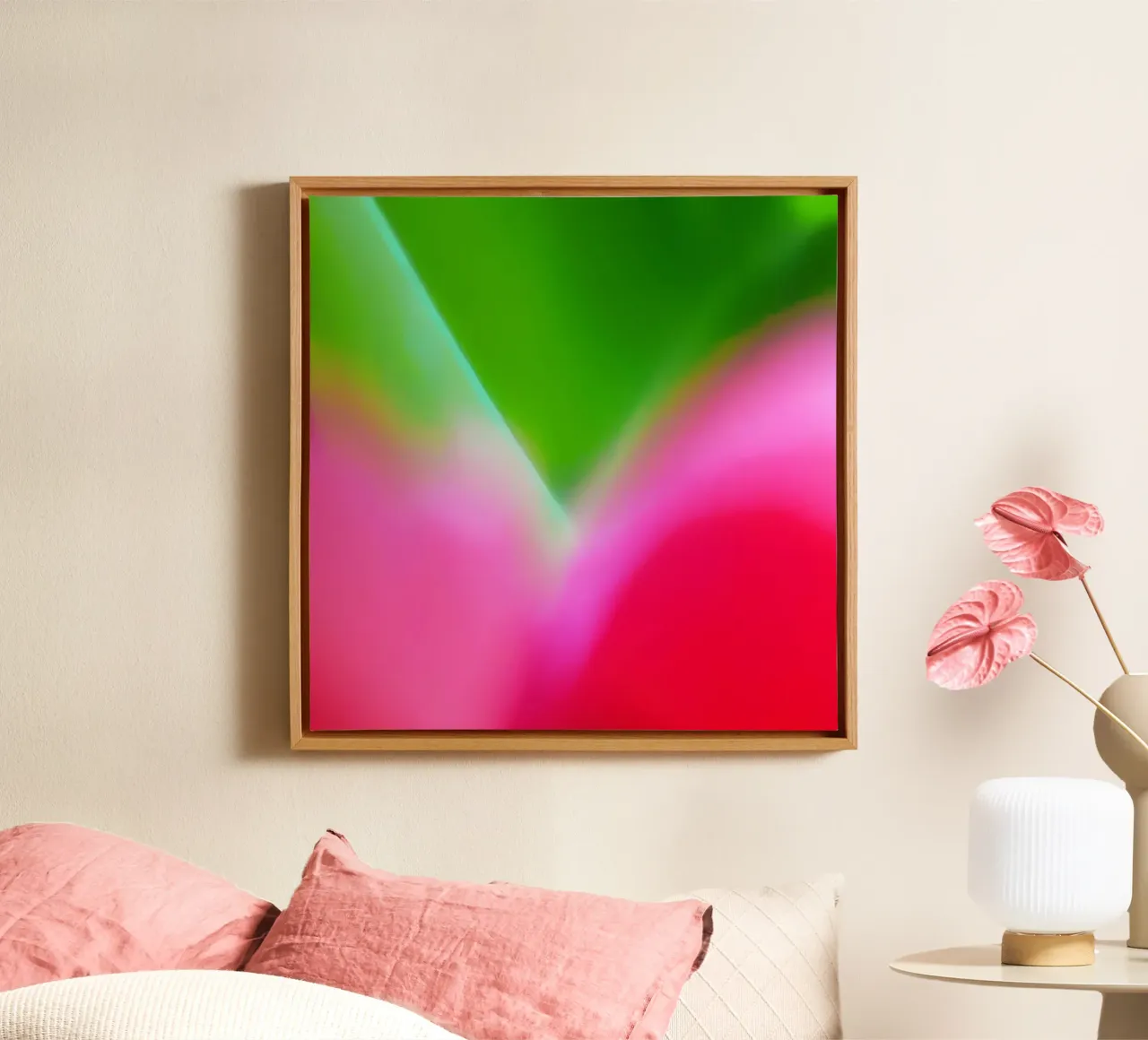 Colors of Spring 1 canvas met Baklijst van menega sabidussi | moods