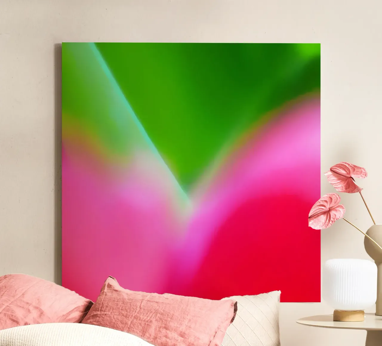Colors of Spring 1 canvas met Baklijst van menega sabidussi | moods