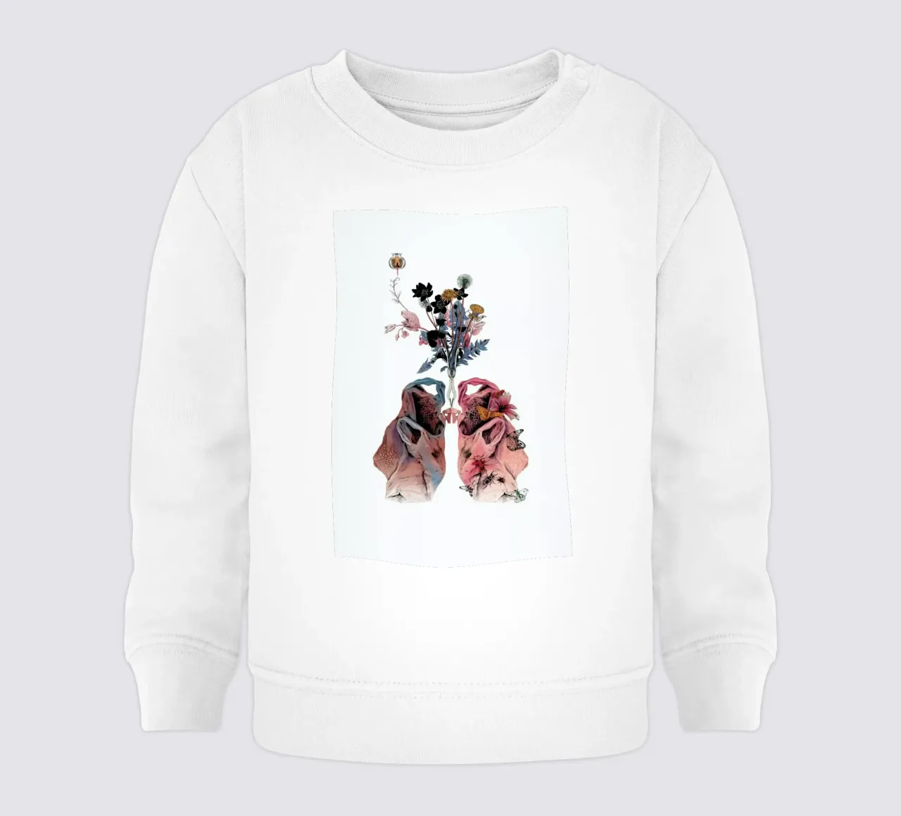 Lungs felpa neonato da La Scarlatte