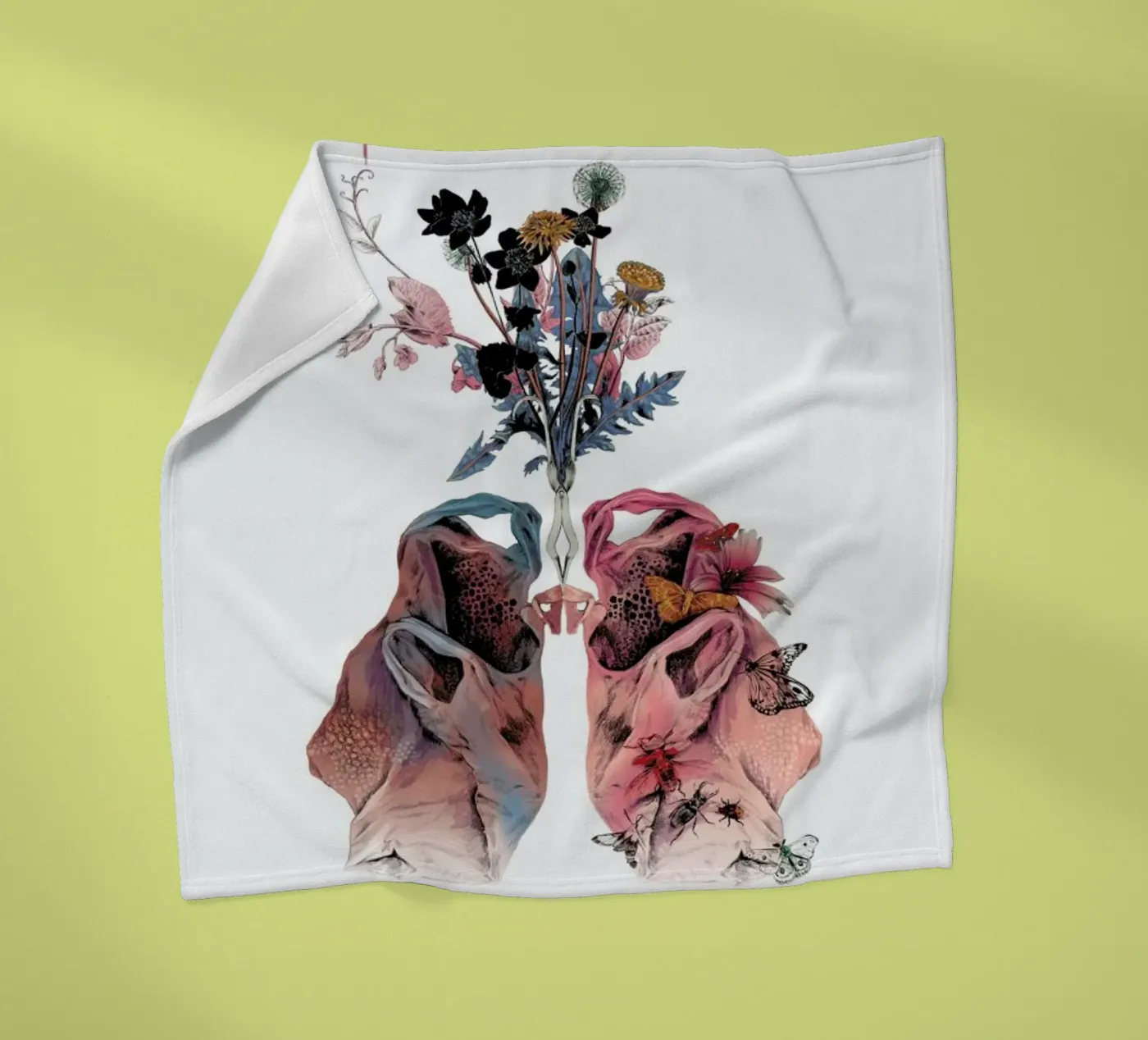 Lungs Fleecedecke von La Scarlatte