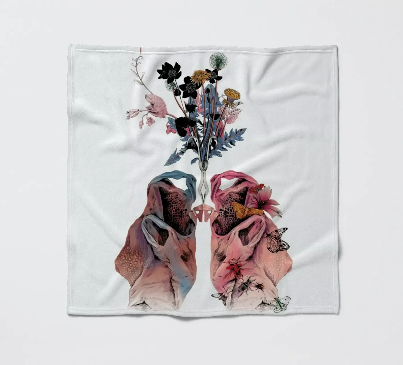 Lungs Fleecedecke von La Scarlatte