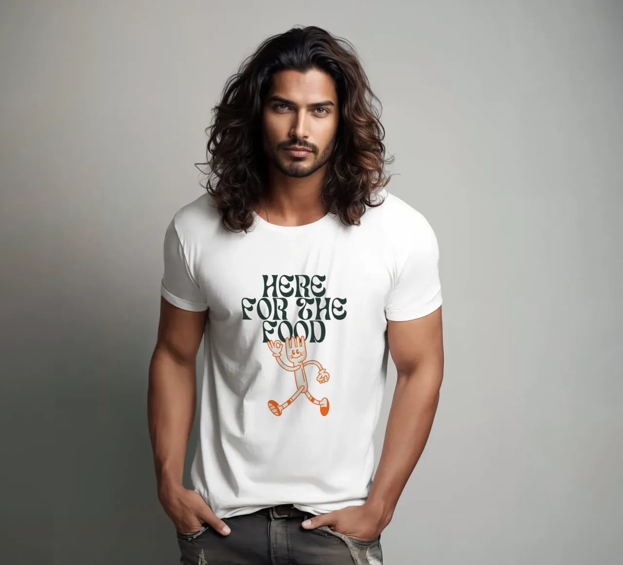 HERE FOR THE FOOD t-shirt by Einfach Uebel