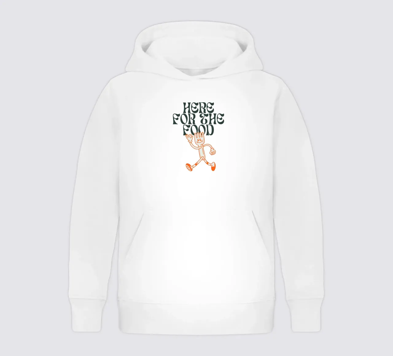 HERE FOR THE FOOD kids hoodie by Einfach Uebel