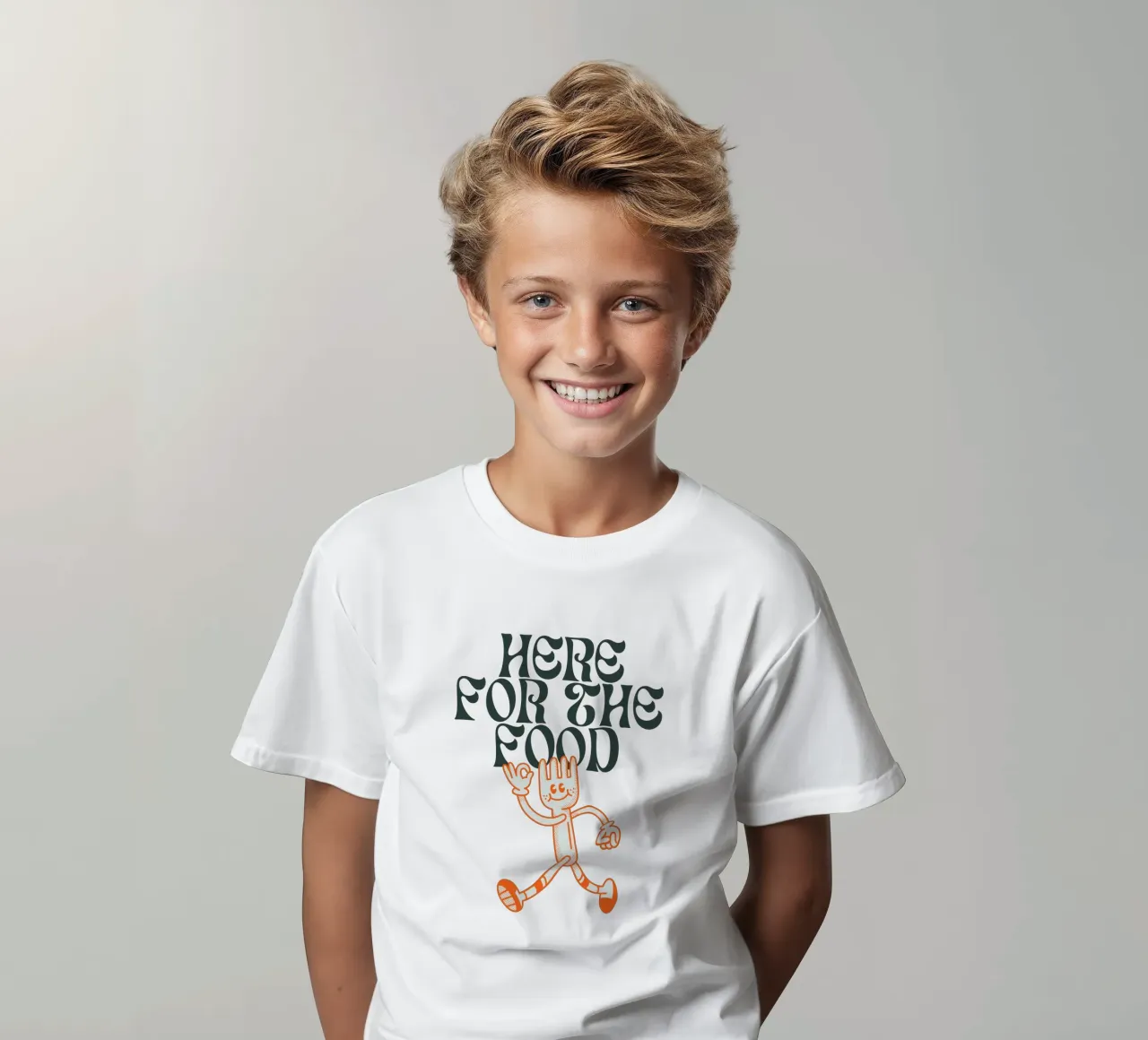 HERE FOR THE FOOD kids t-shirt by Einfach Uebel