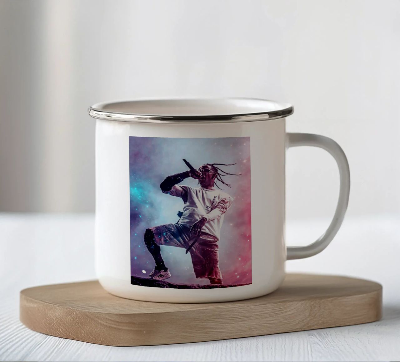 Travis Scott 53 tazza in smalto da music soul