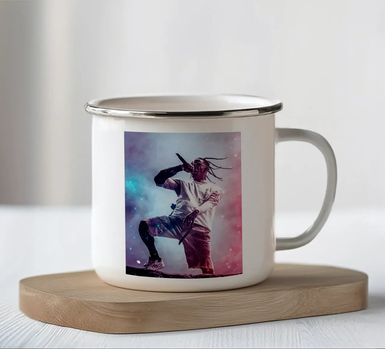 Travis Scott 53 enamel mug by music soul
