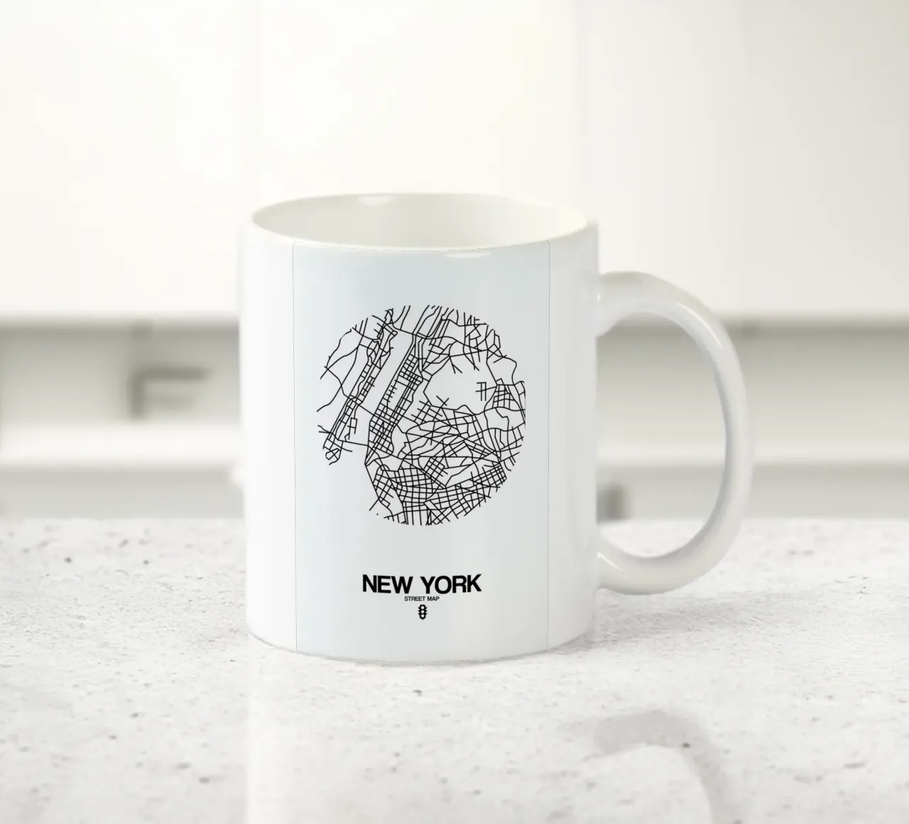 New York tazza in ceramica da Naxart