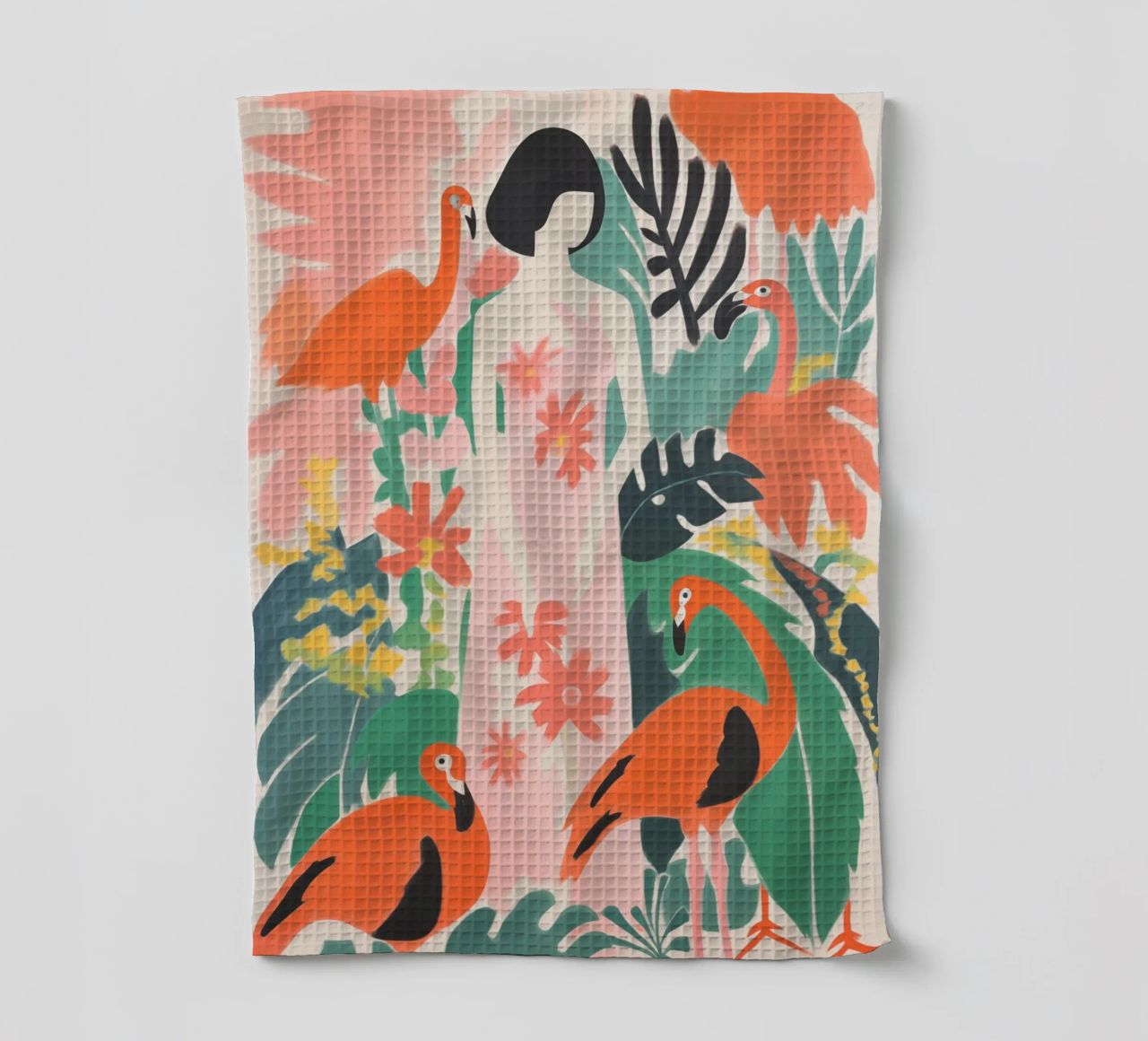 Matisse Femme dans un jardin de flamants roses torchon de Autofocus