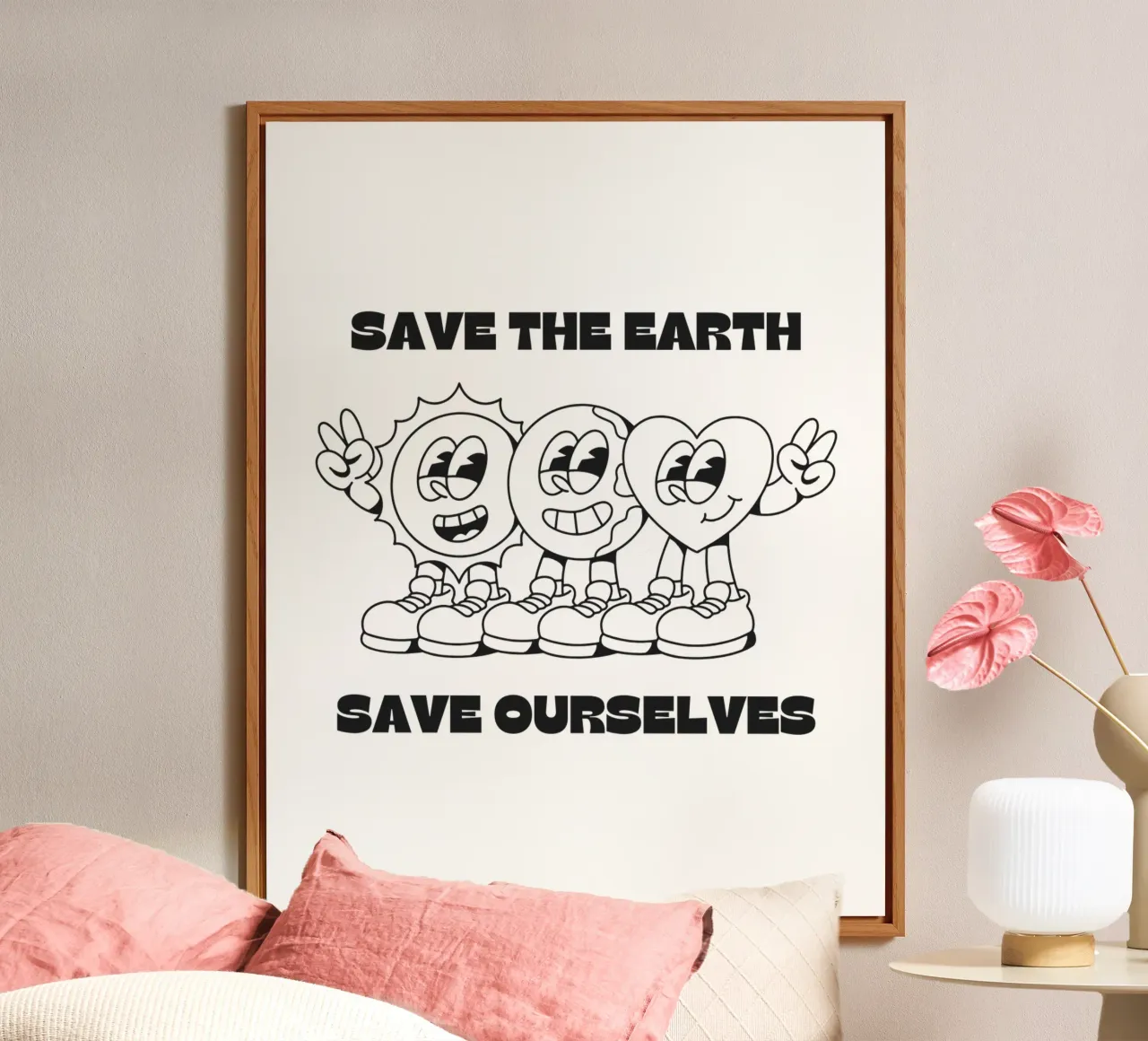 SAVE THE EARTH alluminio dibond da Einfach Uebel