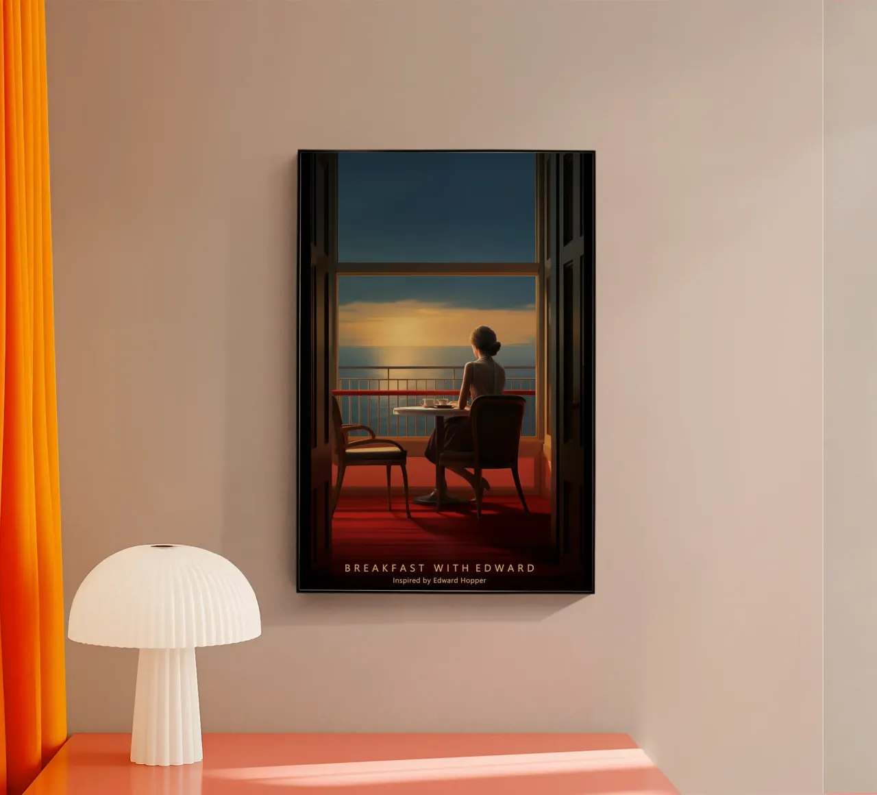 Colazione con Edward | Ispirato a Edward Hopper plexiglass da Autofocus