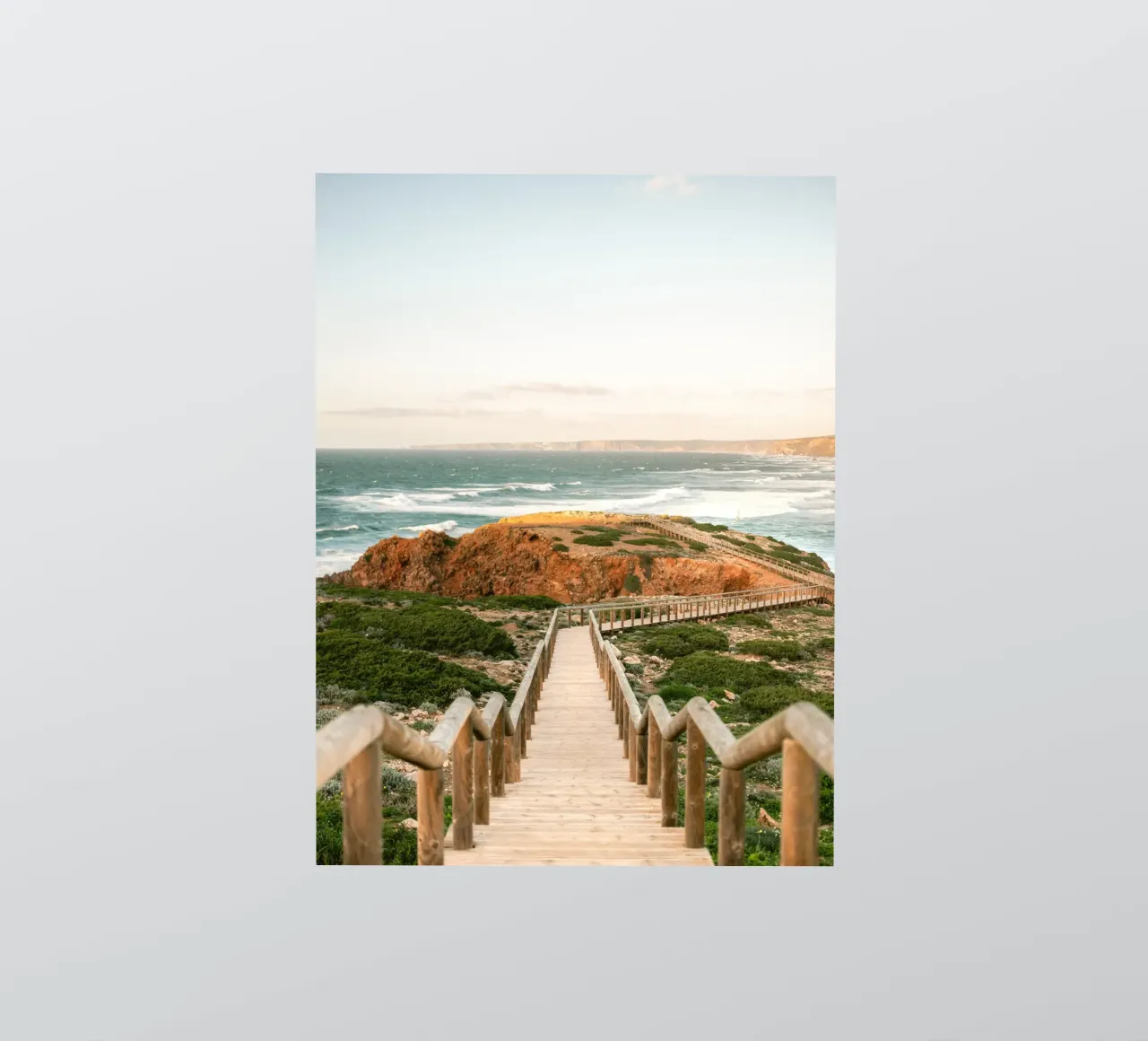 Pathway to Praia Bordeira - Algarve Portugal Travel Photo sticker by Raisa Zwart Photography