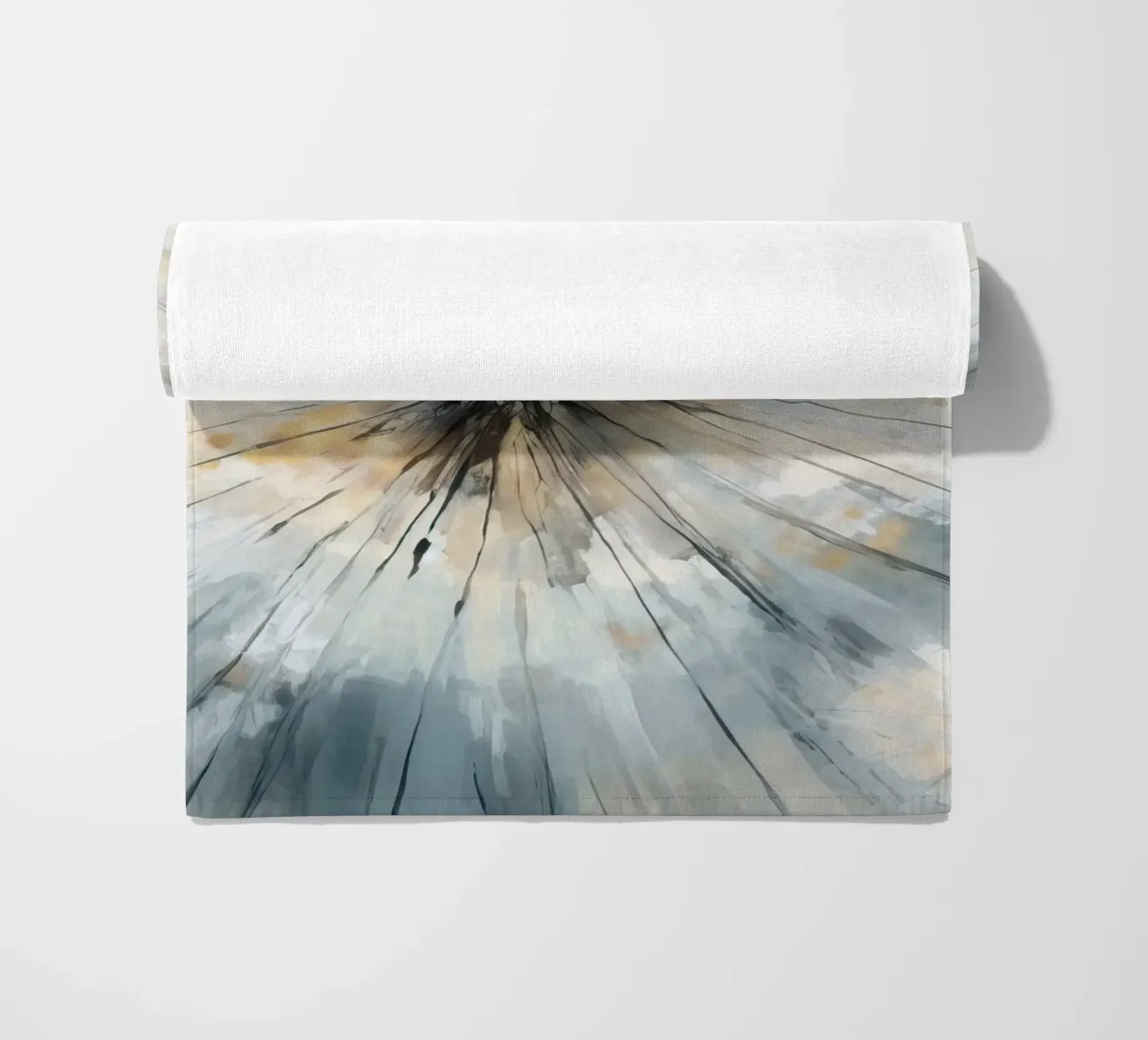 Dandelion Drift beach towel by Modern Muse