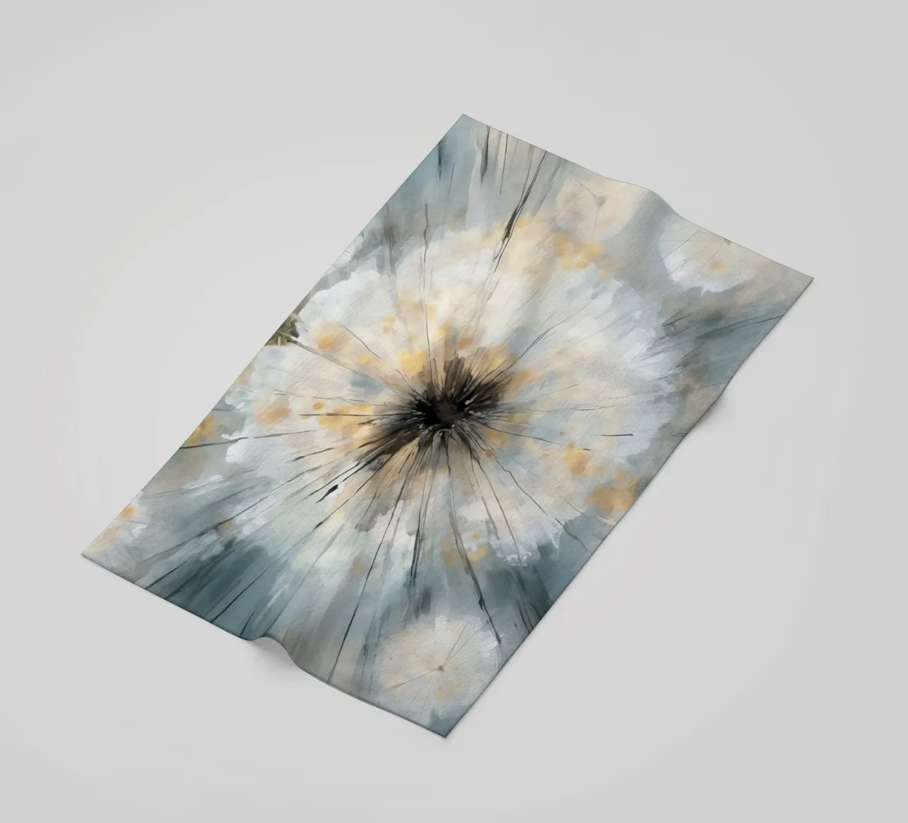 Dandelion Drift beach towel by Modern Muse