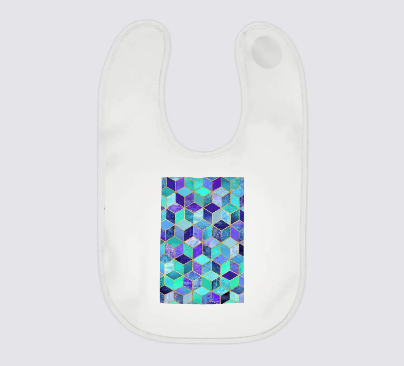 Blue Cubes bavaglino da Elisabeth Fredriksson