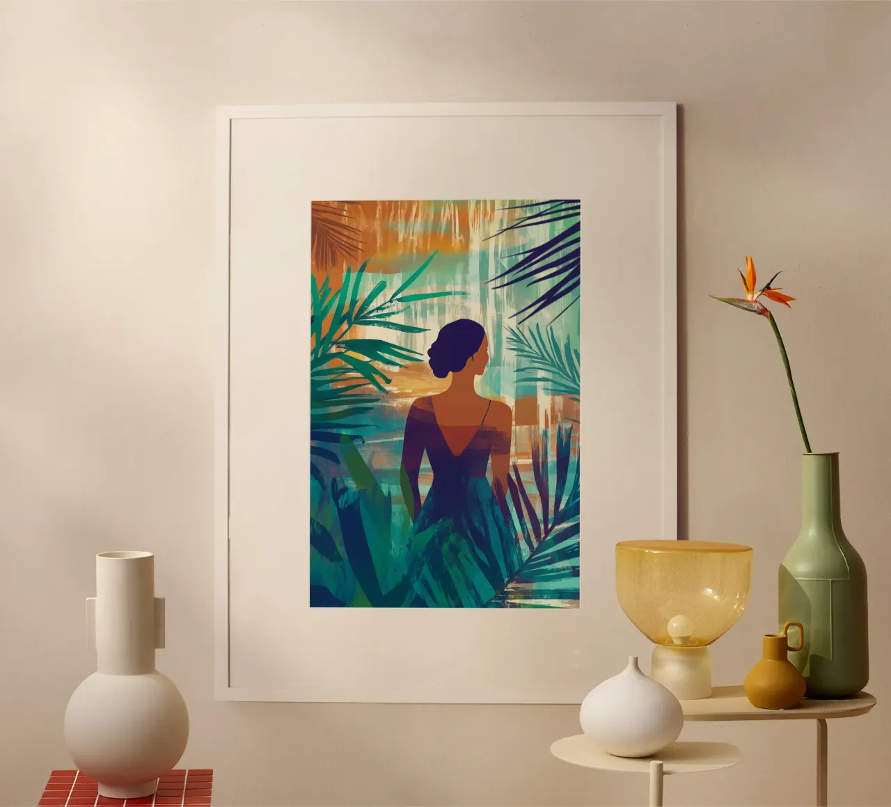 Donna nel paradiso tropicale poster da Autofocus